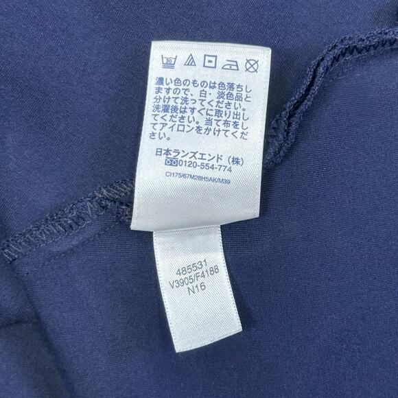 Lands' End Navy Blue Sleeveless Fit & Flare Dress - Picture 8 of 9